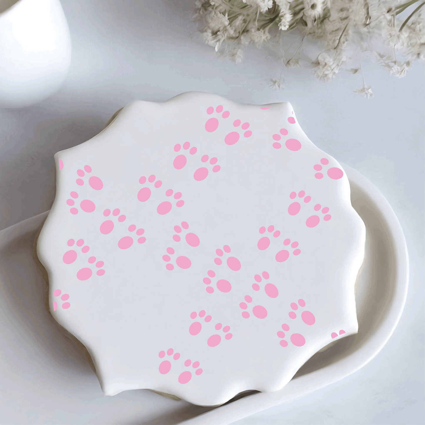 Bunny Footprints Stencil - DIGITAL DOWNLOAD