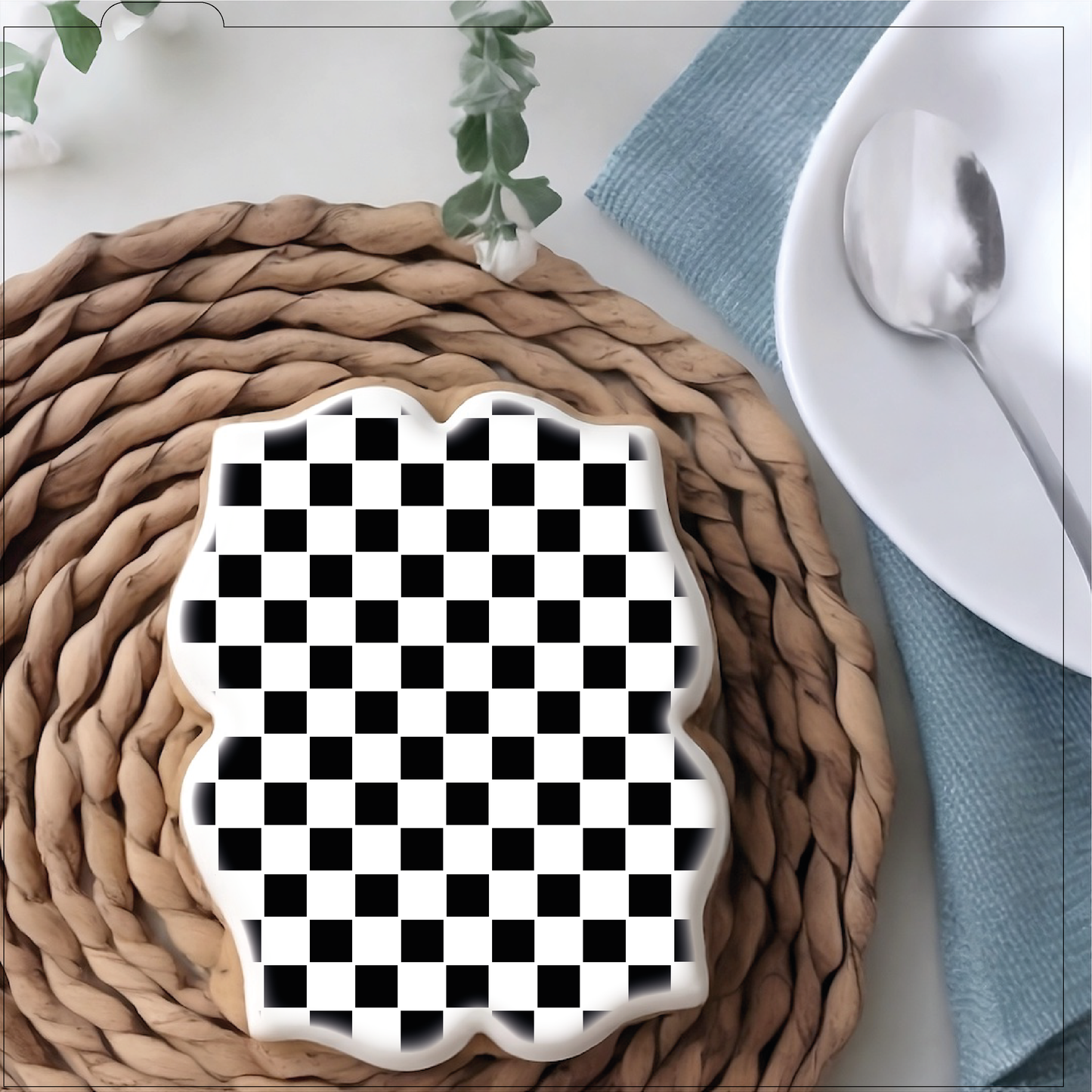 Checkerboard Stencil, Small - Digital Download