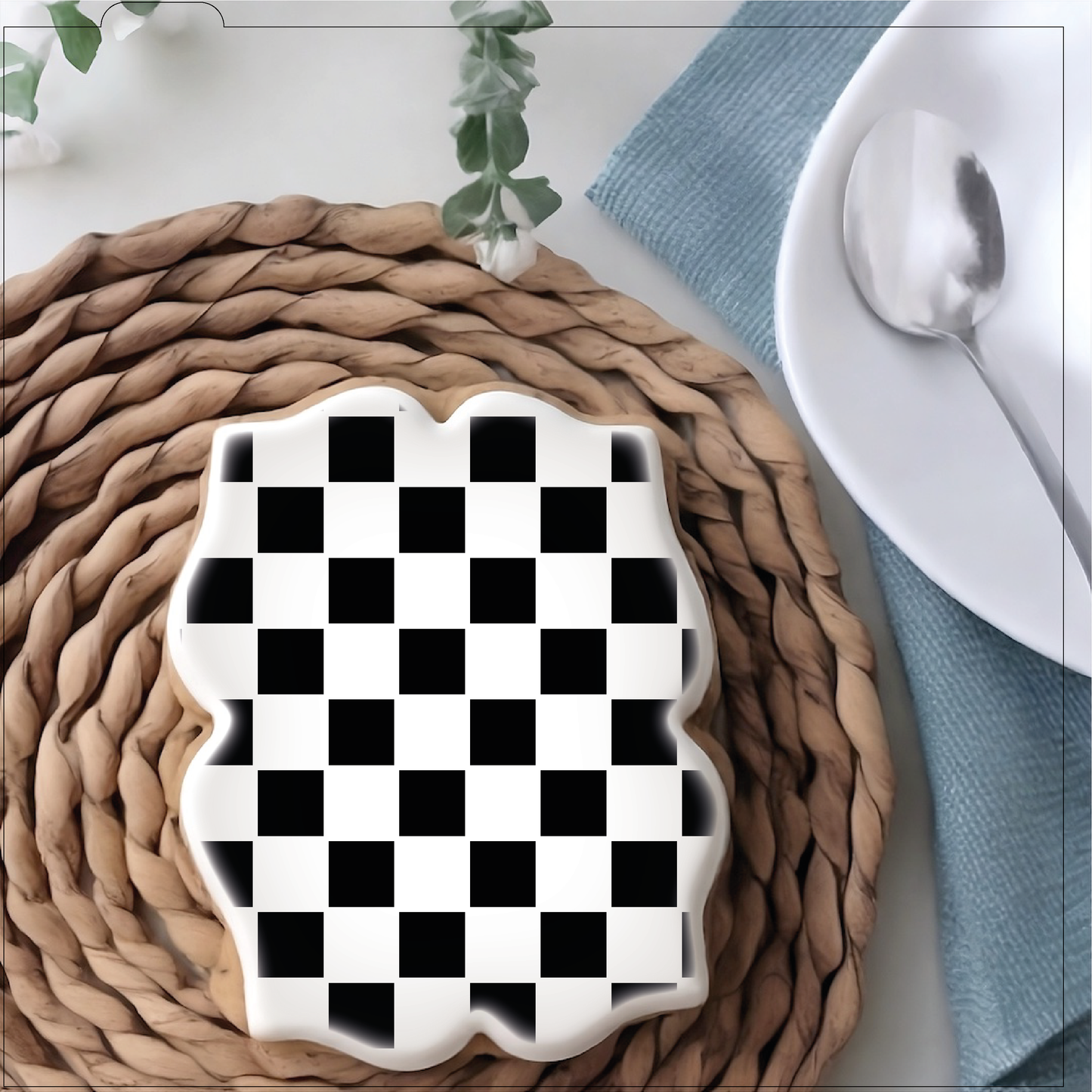 Checkerboard Stencil - Digital Download