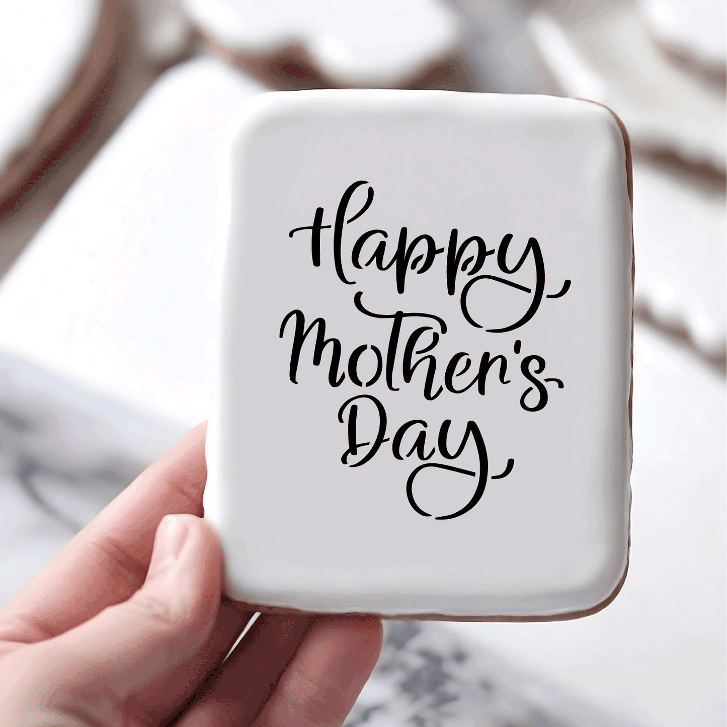 Happy Mother's Day Script Stencil - DIGITAL DOWNLOAD