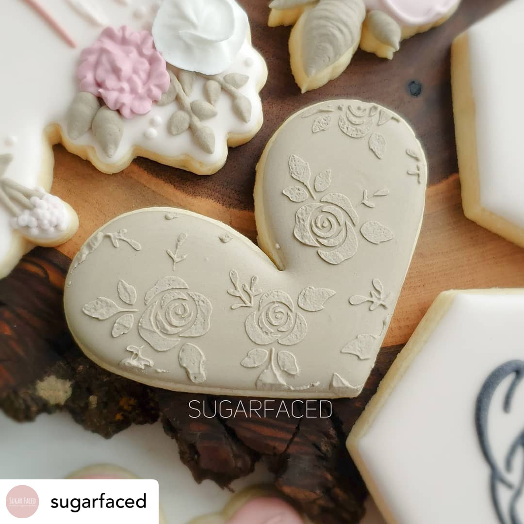 Rose Background Stencil - Digital Download