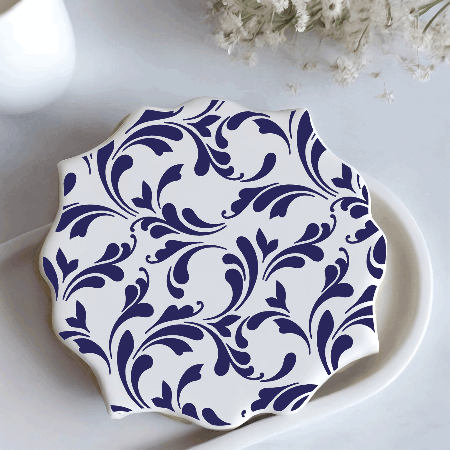 Filigree Background Stencil - Digital Download