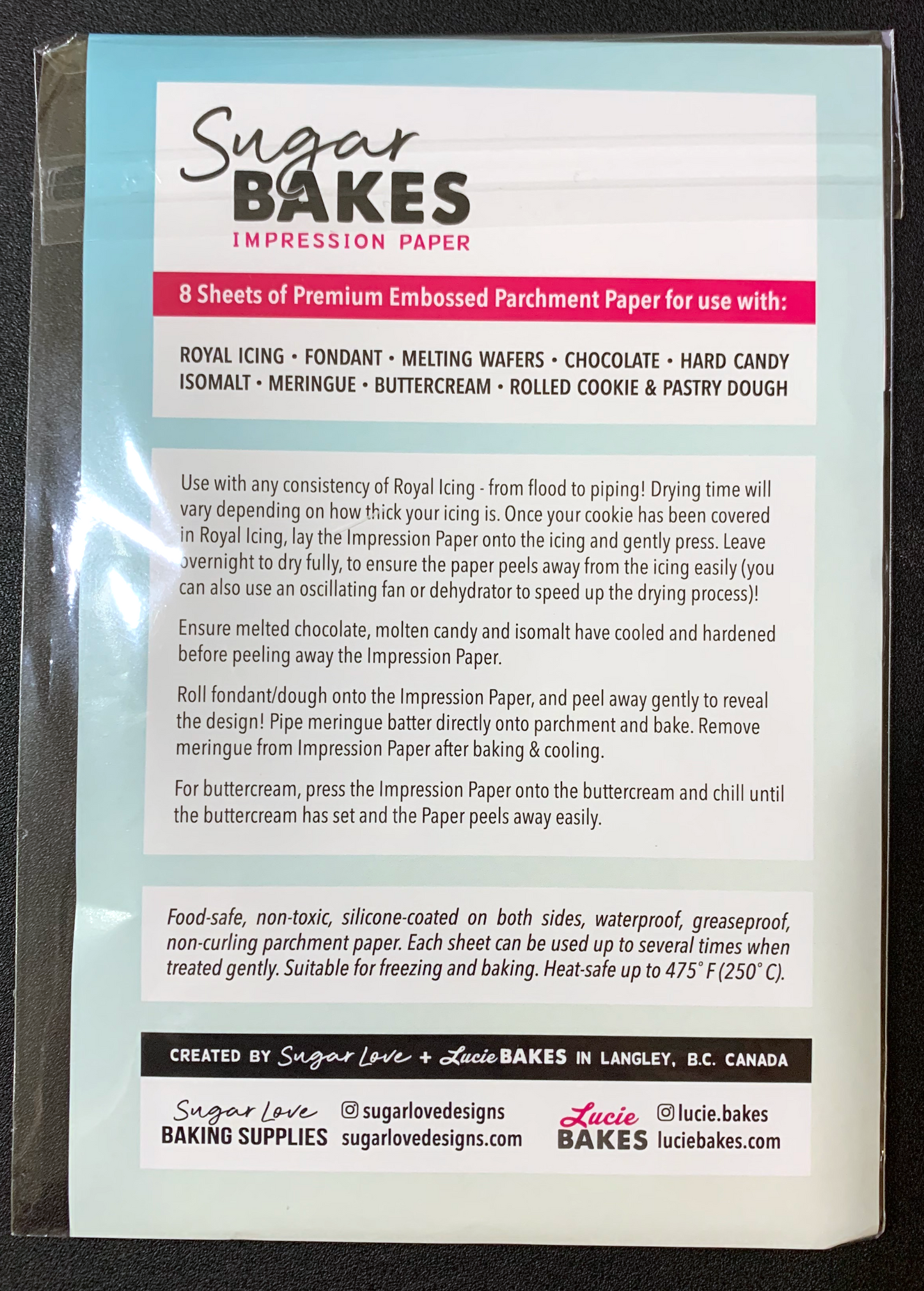 Buffalo Plaid - Sugar Bakes Impression Paper