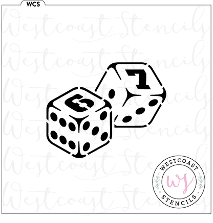 67 Dice Stencil - DIGITAL DOWNLOAD