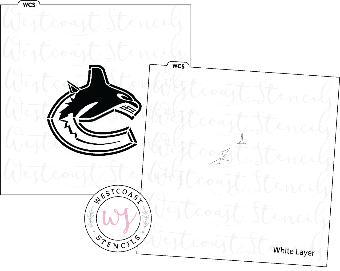 Vancouver Canucks Stencil - Digital Download