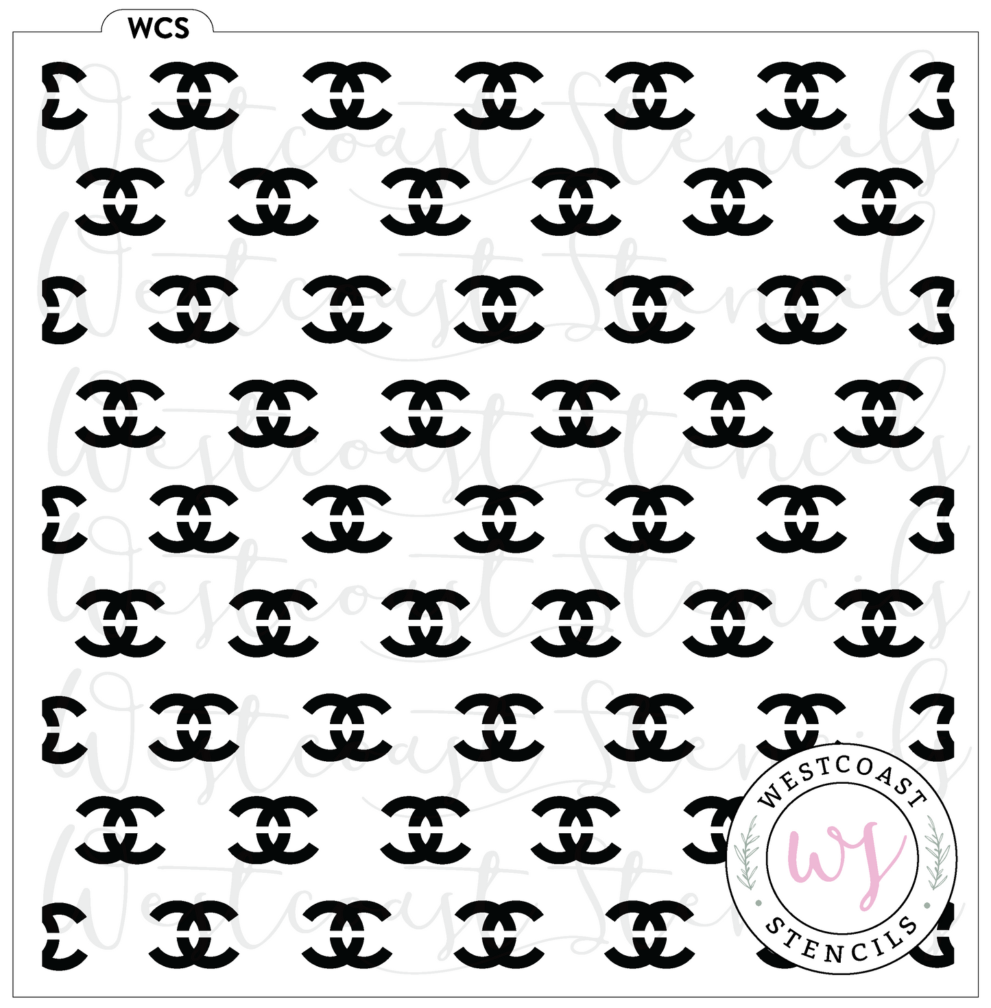 Chanel Pattern Stencil - Digital Download