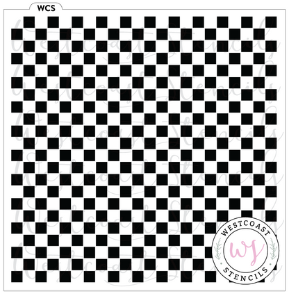 Checkerboard Stencil, Small - Digital Download