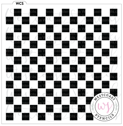 Checkerboard Stencil - Digital Download