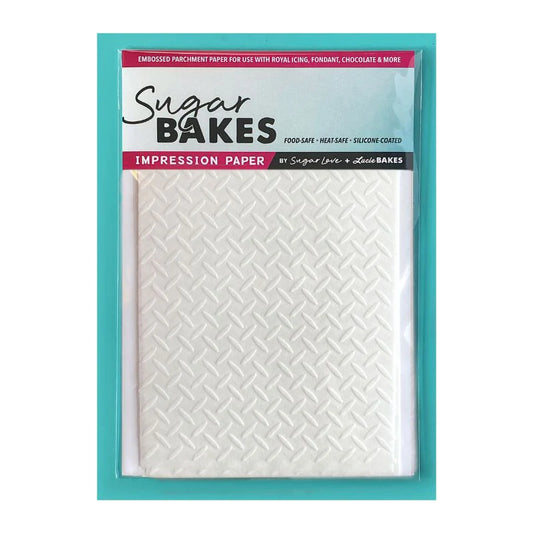 Checkered Plate - Sugar Bakes Impression Paper