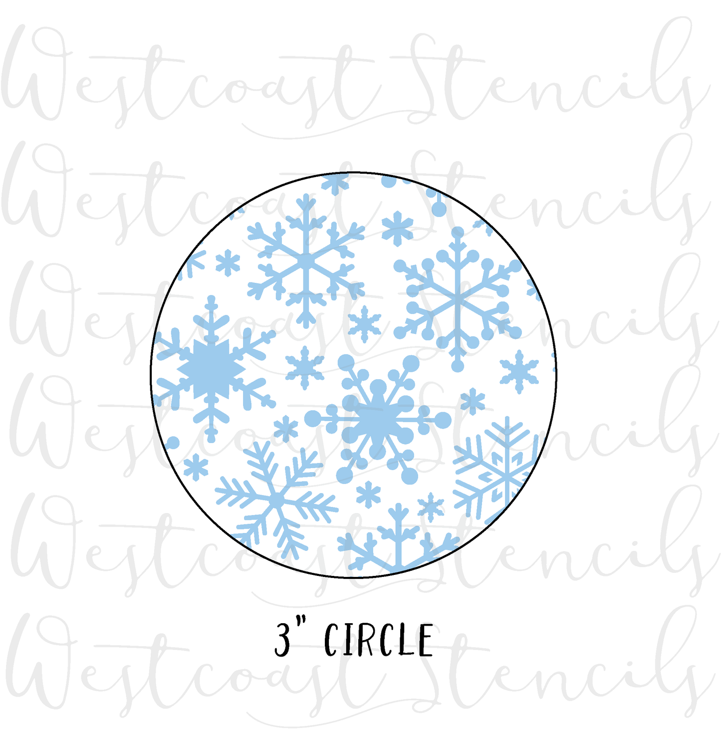 Christmas Snowflake Stencil