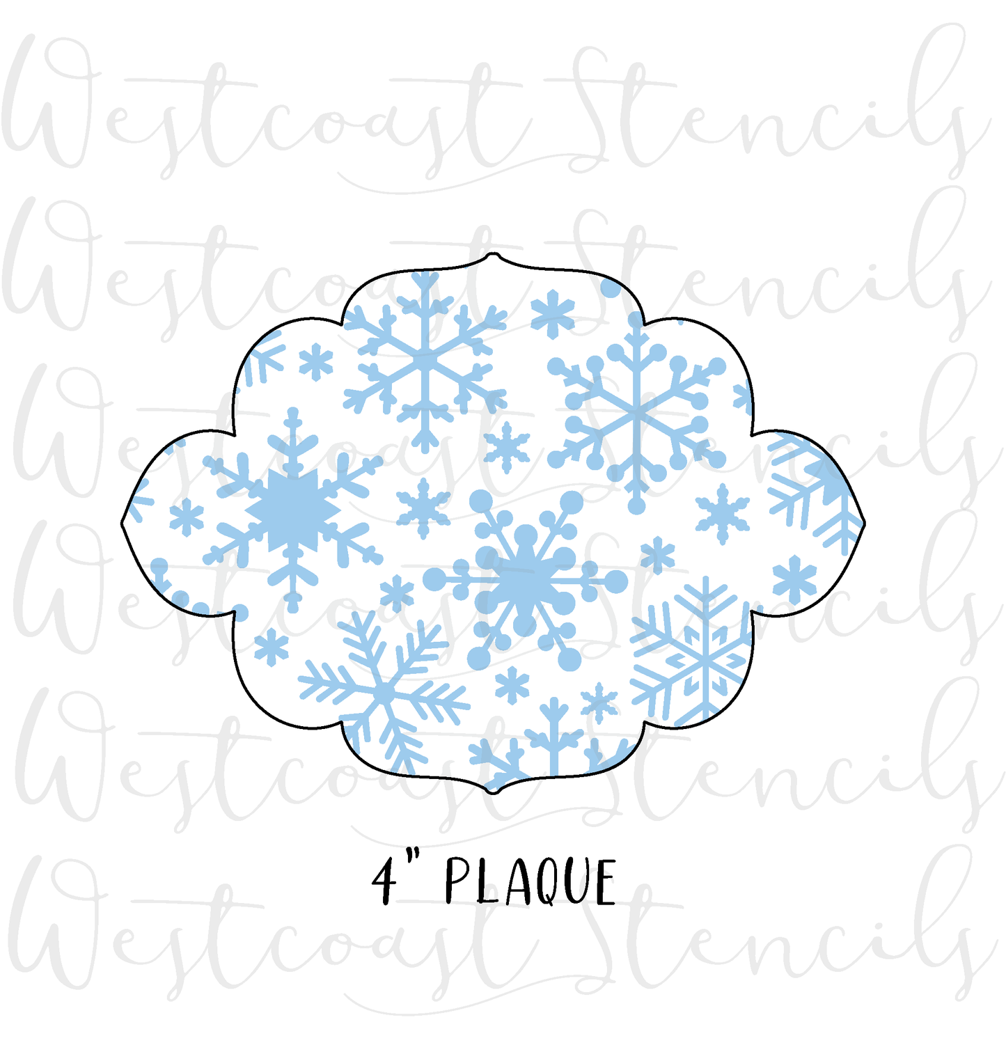 Christmas Snowflake Stencil