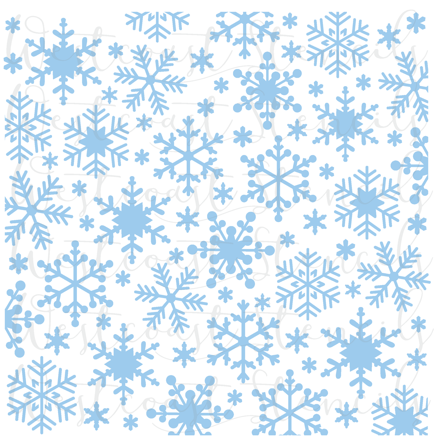 Christmas Snowflake Stencil