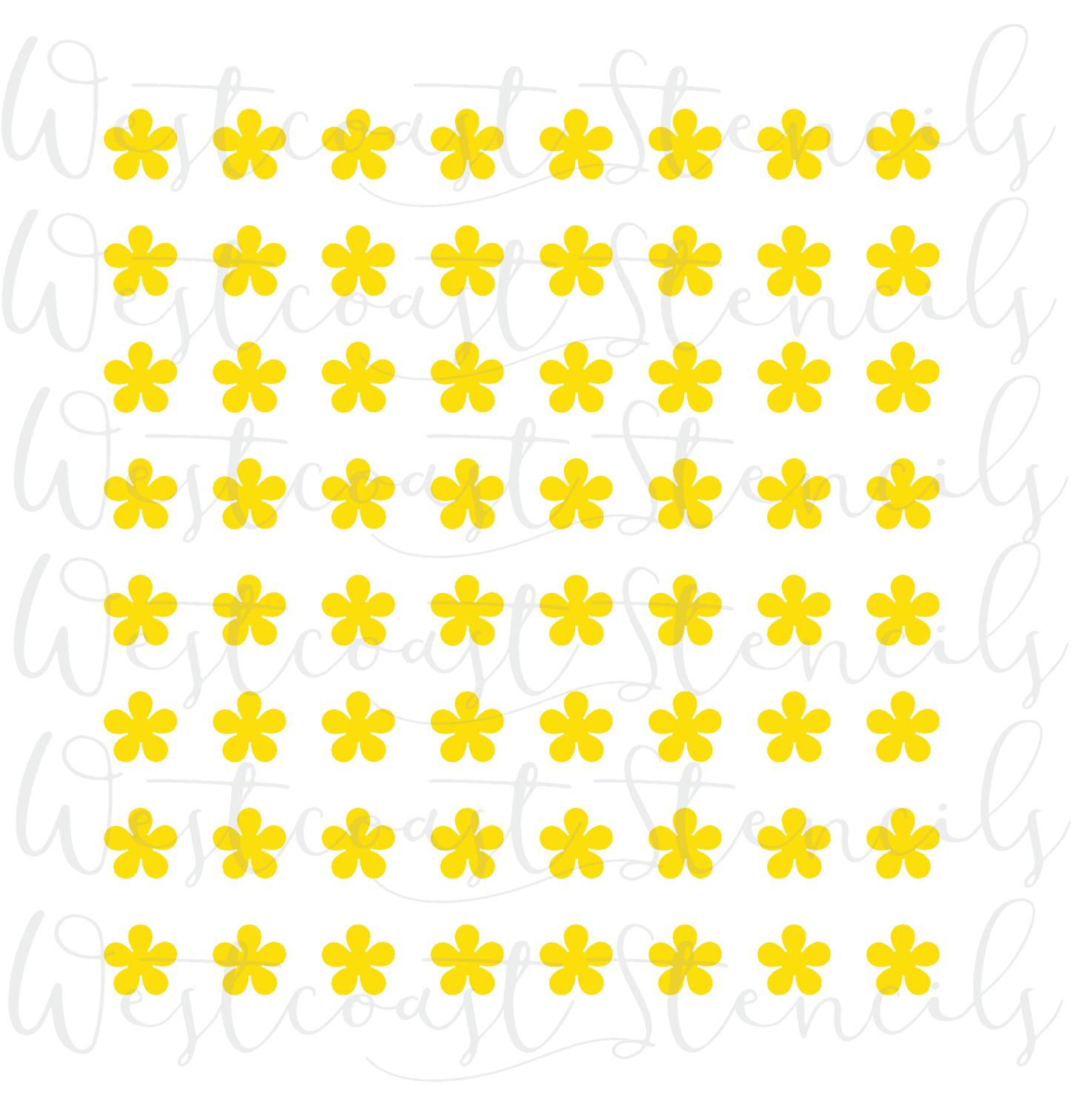 Daisy Flower Sprinkle Stencil