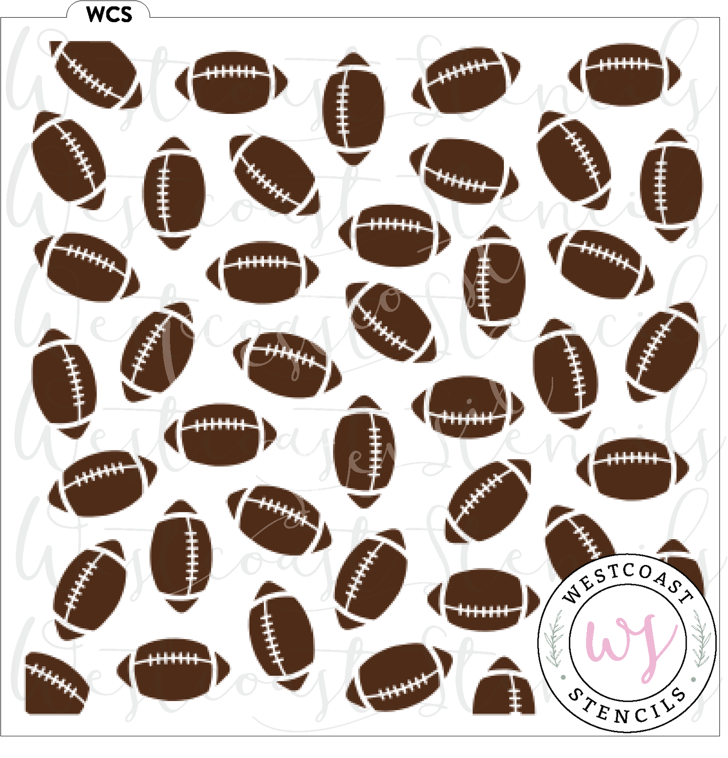 Football Field Background Stencil