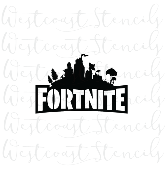 Fortnite Stencil, 2 piece