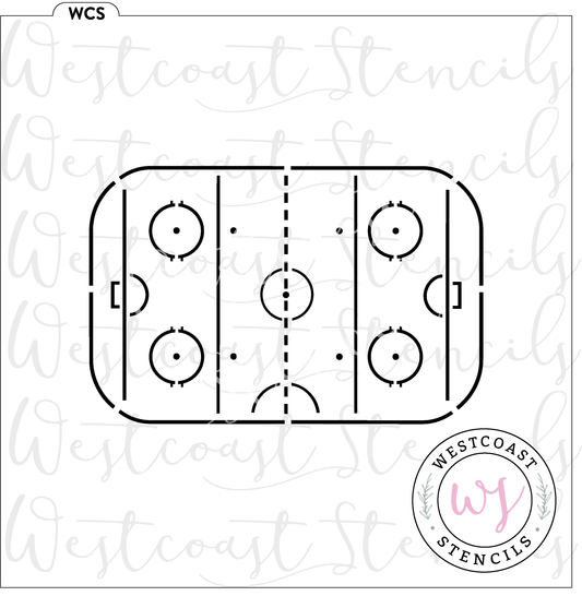 Hockey Rink Stencil - Digital Download