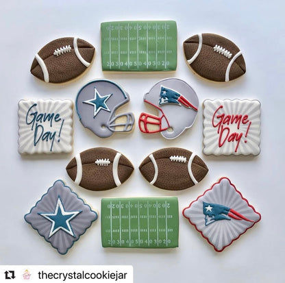 Football Field Stencil, Style 1