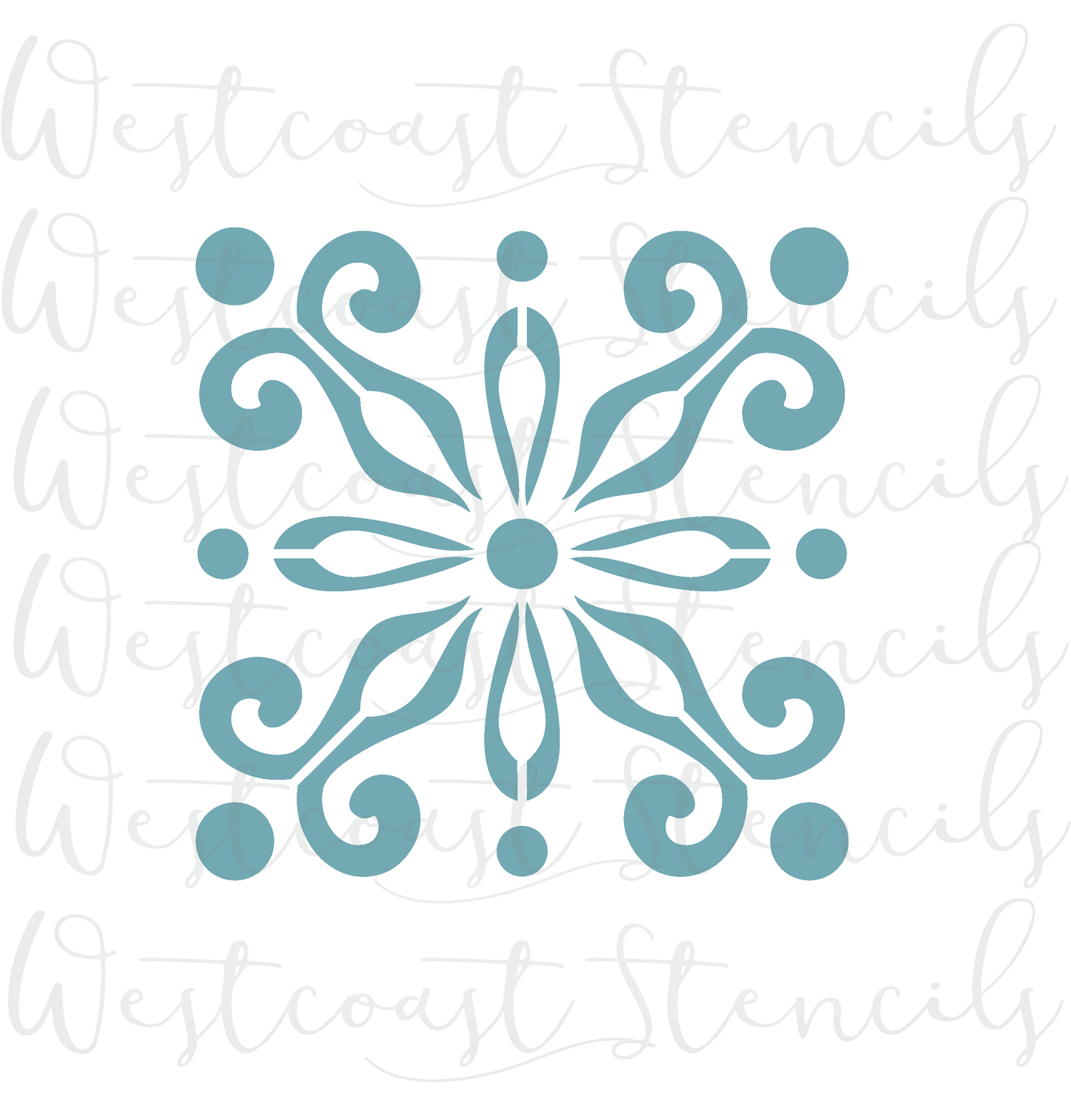 Italian Tile Stencil, Style 1