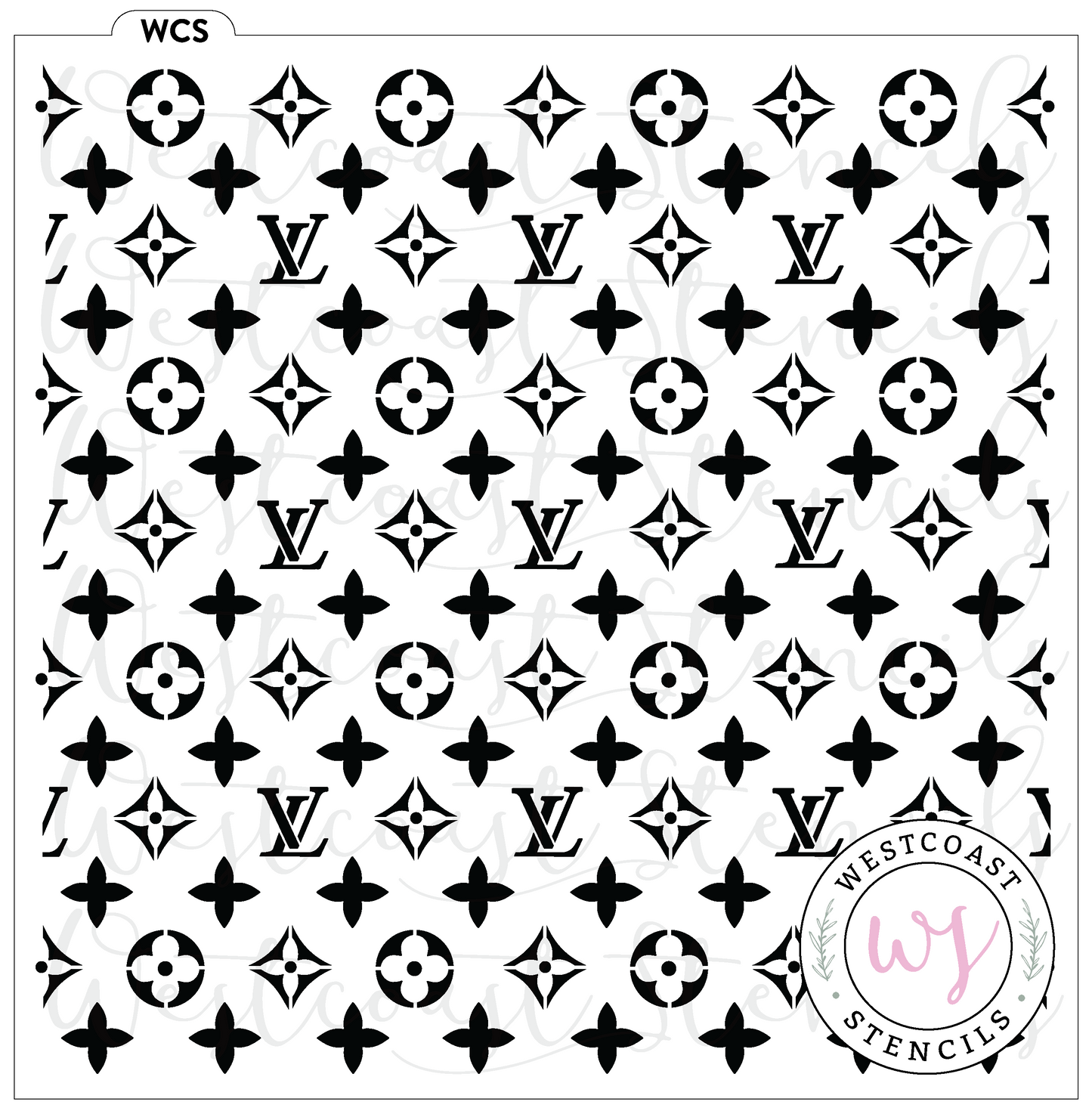Louis vuitton Pattern Stencil - Digital Download
