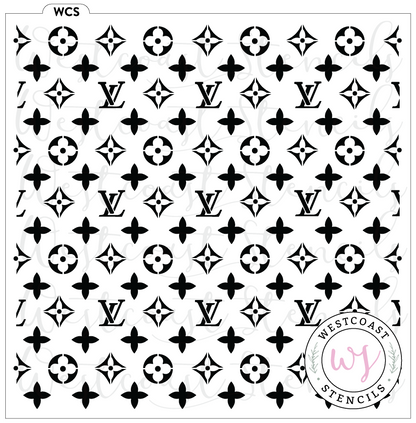 Louis vuitton Pattern Stencil - Digital Download