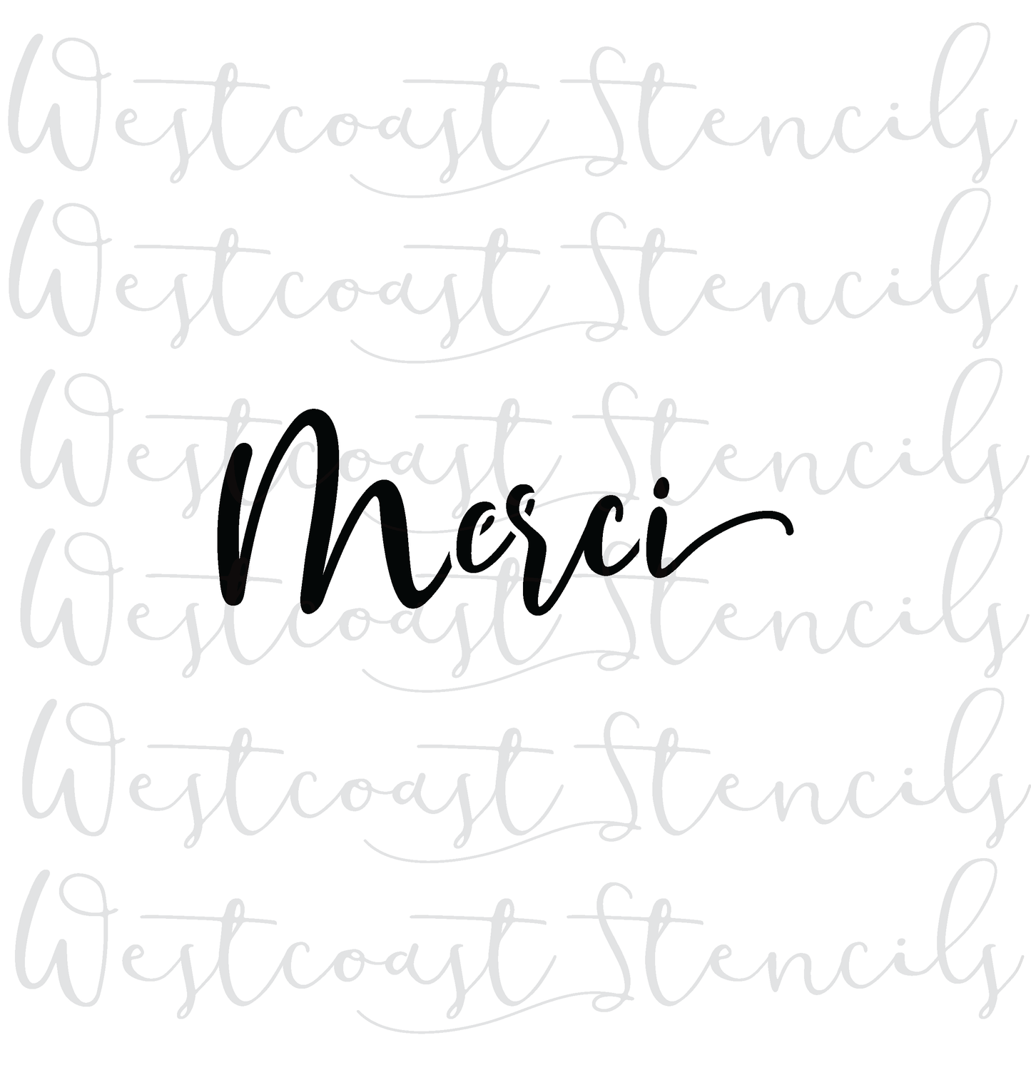 Merci Stencil