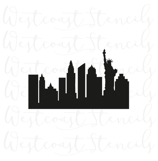 New York Skyline Stencil