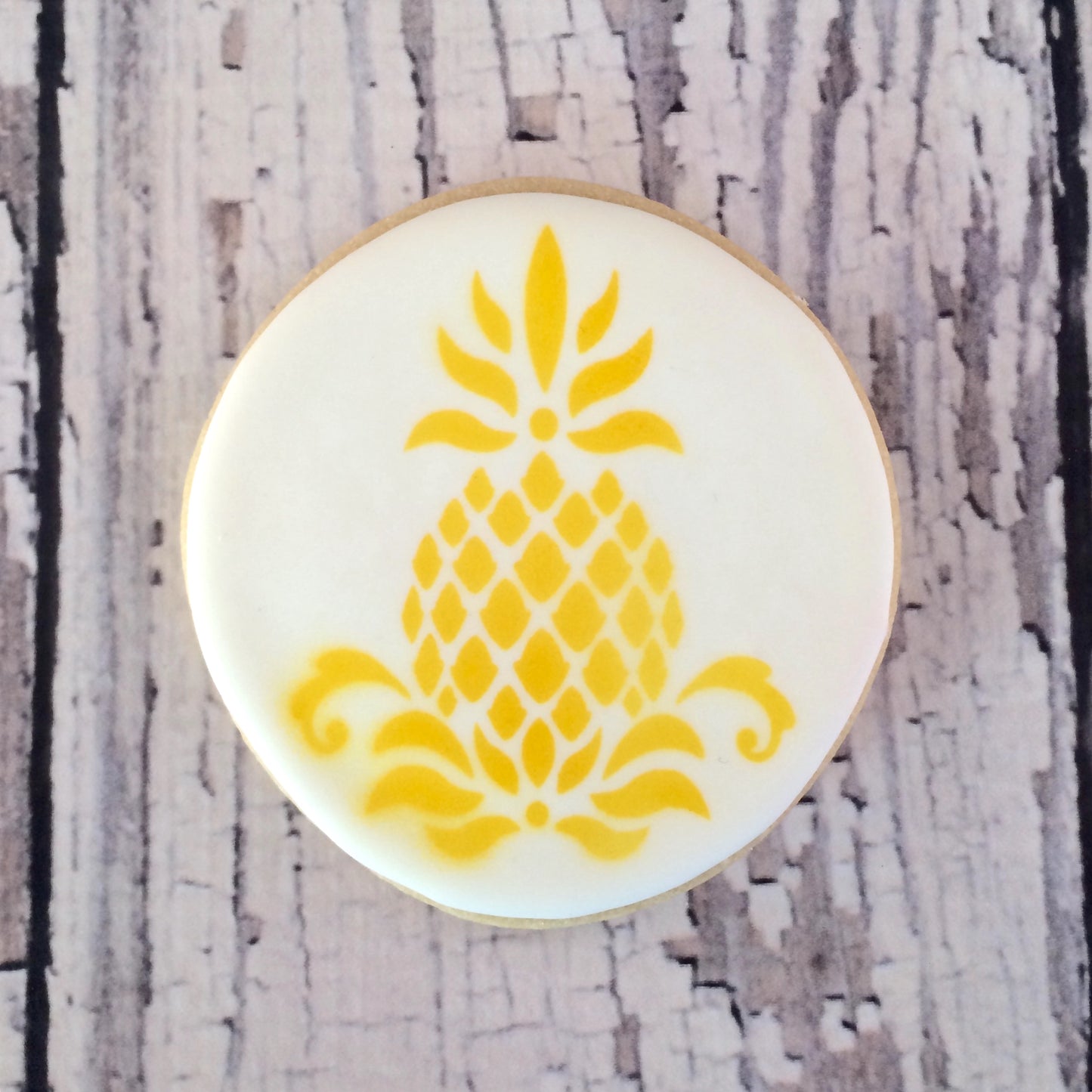 Pineapple, Damask Style Stencil