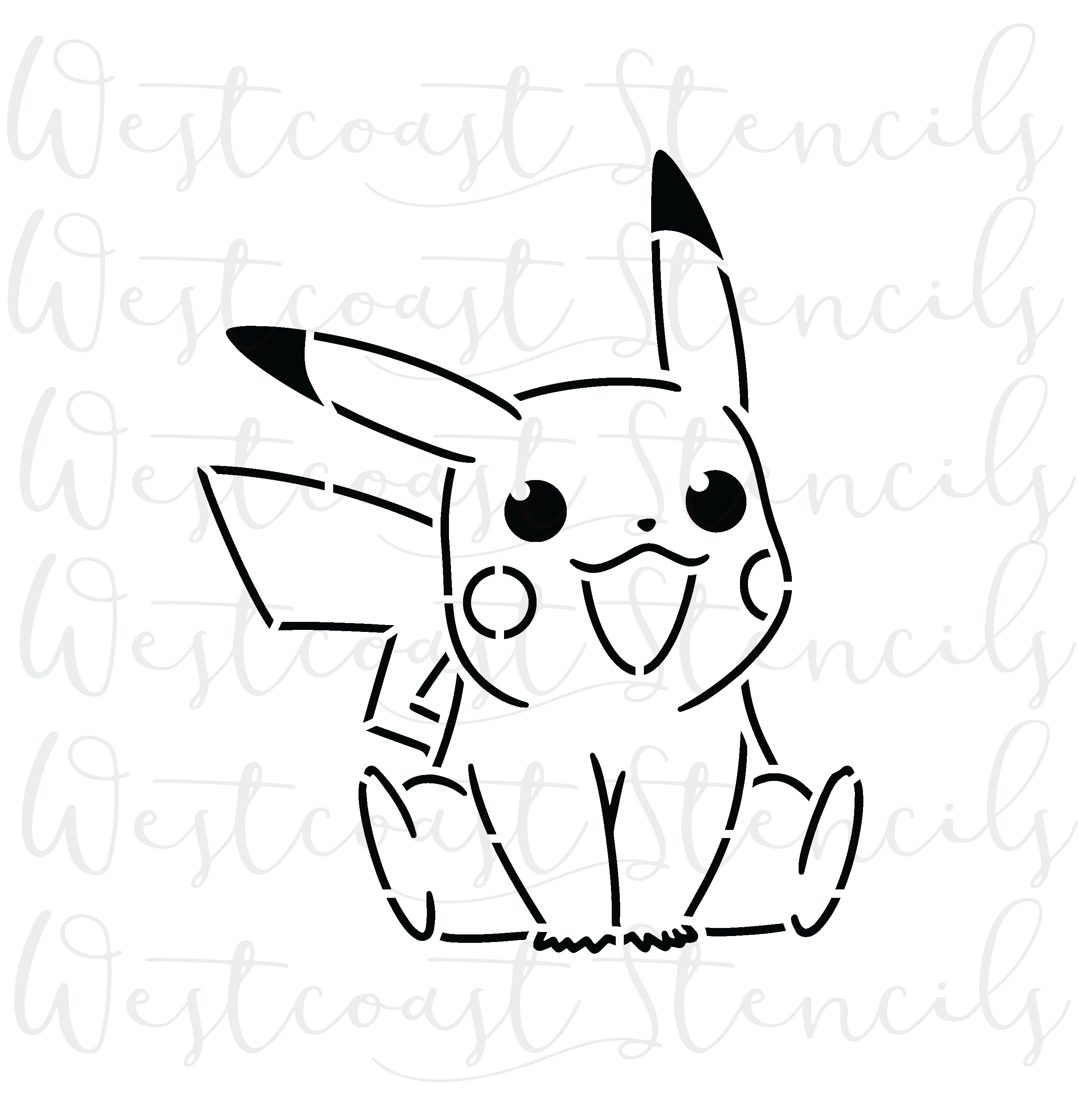 PYO Pokemon Pikachu Stencil – Westcoast Stencils