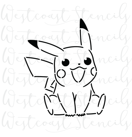 PYO Pokemon Pikachu Stencil