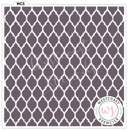 Fancy Quatrefoil Stencil - Digital Download