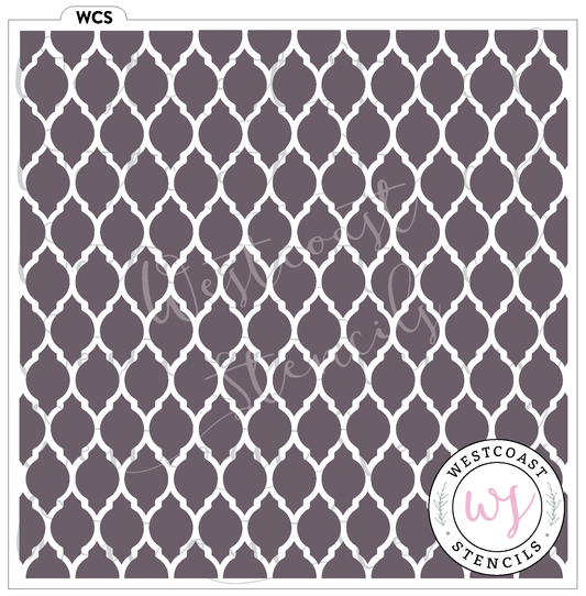 Fancy Quatrefoil Stencil - Digital Download