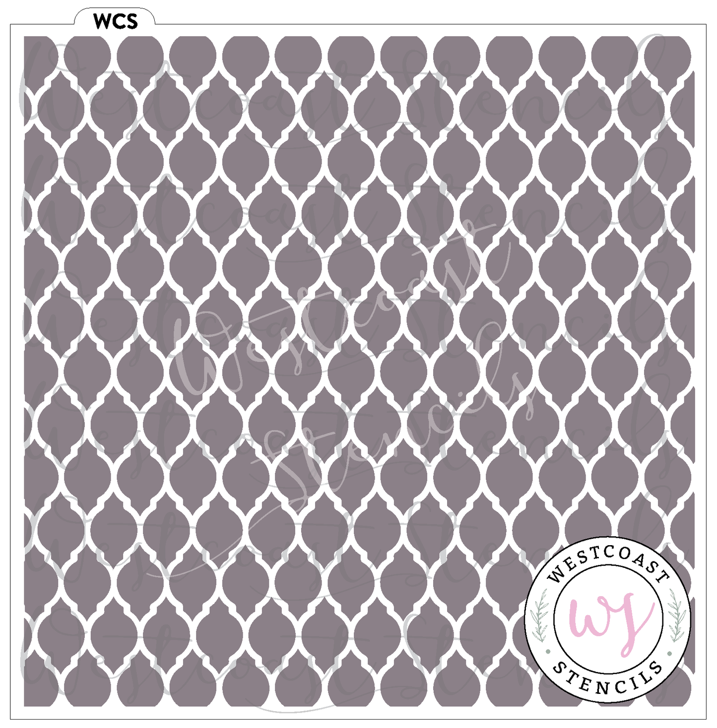 Fancy Quatrefoil Stencil - Digital Download