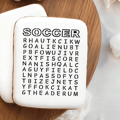 Soccer Word Search Stencil - DIGITAL DOWNLOAD