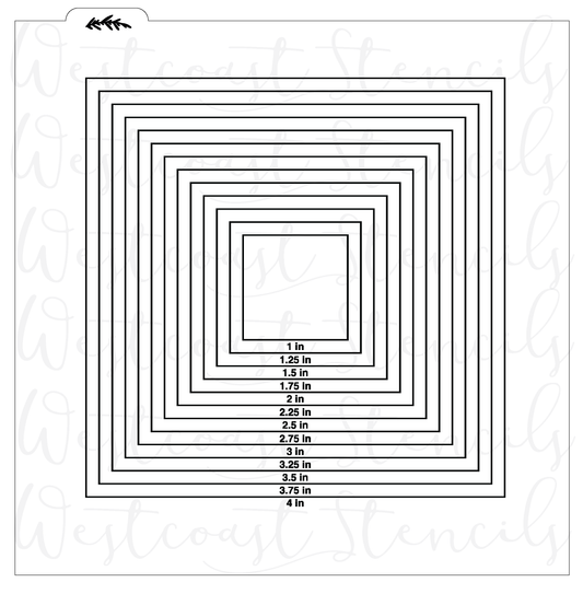 Stencil Size Guide - Square