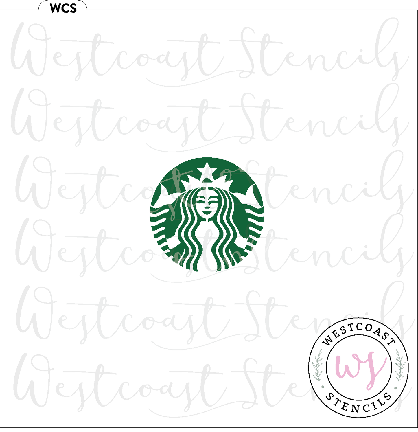 Coffee Lady Stencil - DIGITAL DOWNLOAD