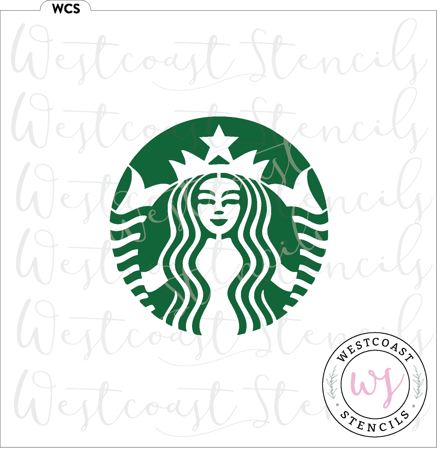 Coffee Lady Stencil - DIGITAL DOWNLOAD