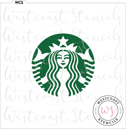 Coffee Lady Stencil - DIGITAL DOWNLOAD
