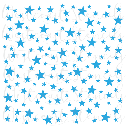 Star Small Background Stencil