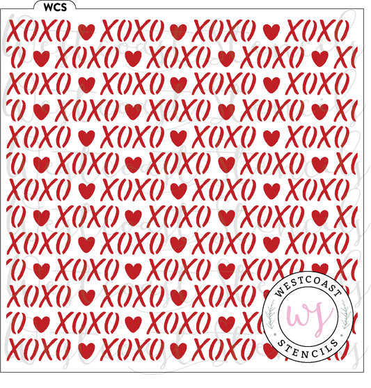 XO Background Stencil - DIGITAL DOWNLOAD