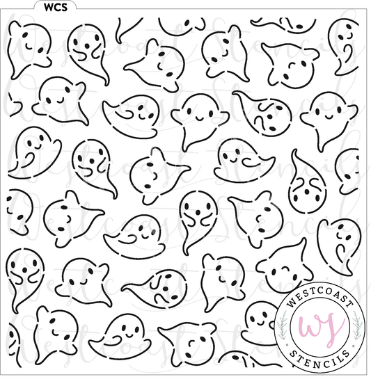 Ghost Outline Stencil - DIGITAL DOWNLOAD