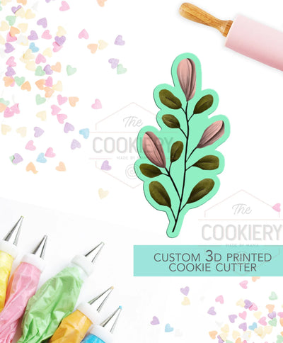 SPRING FLORAL BUDS - EASTER COOKIE CUTTER - 3D PRINTED COOKIE CUTTER - TCK89141
