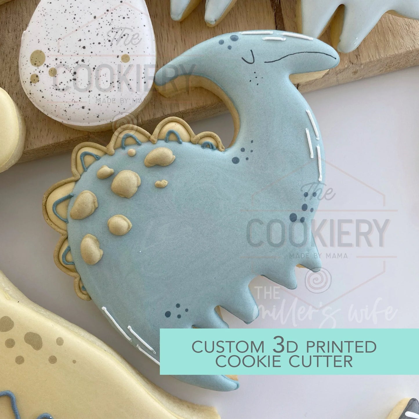 DINOSAUR COOKIE CUTTER - CUTE DINO COOKIE CUTTER - 3D PRINTED COOKIE CUTTER - TCK34190