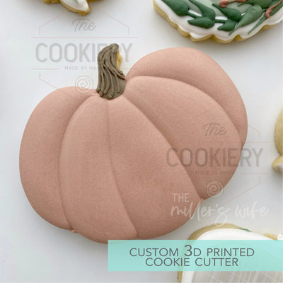 CHUBBY PUMPKIN COOKIE CUTTER - FALL AND THANKSGIVING - COOKIE CUTTER - 3D PRINTED COOKIE CUTTER - TCK86170