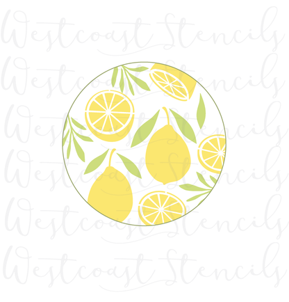 Lemon Segment Stencil