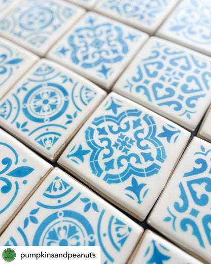 Portuguese Tile Stencil, Style 1