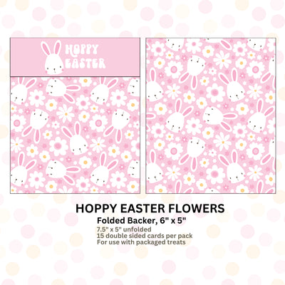 Hoppy Easter Flowers - 6" x 5" Folded Backers - Sugarloaf Mountain