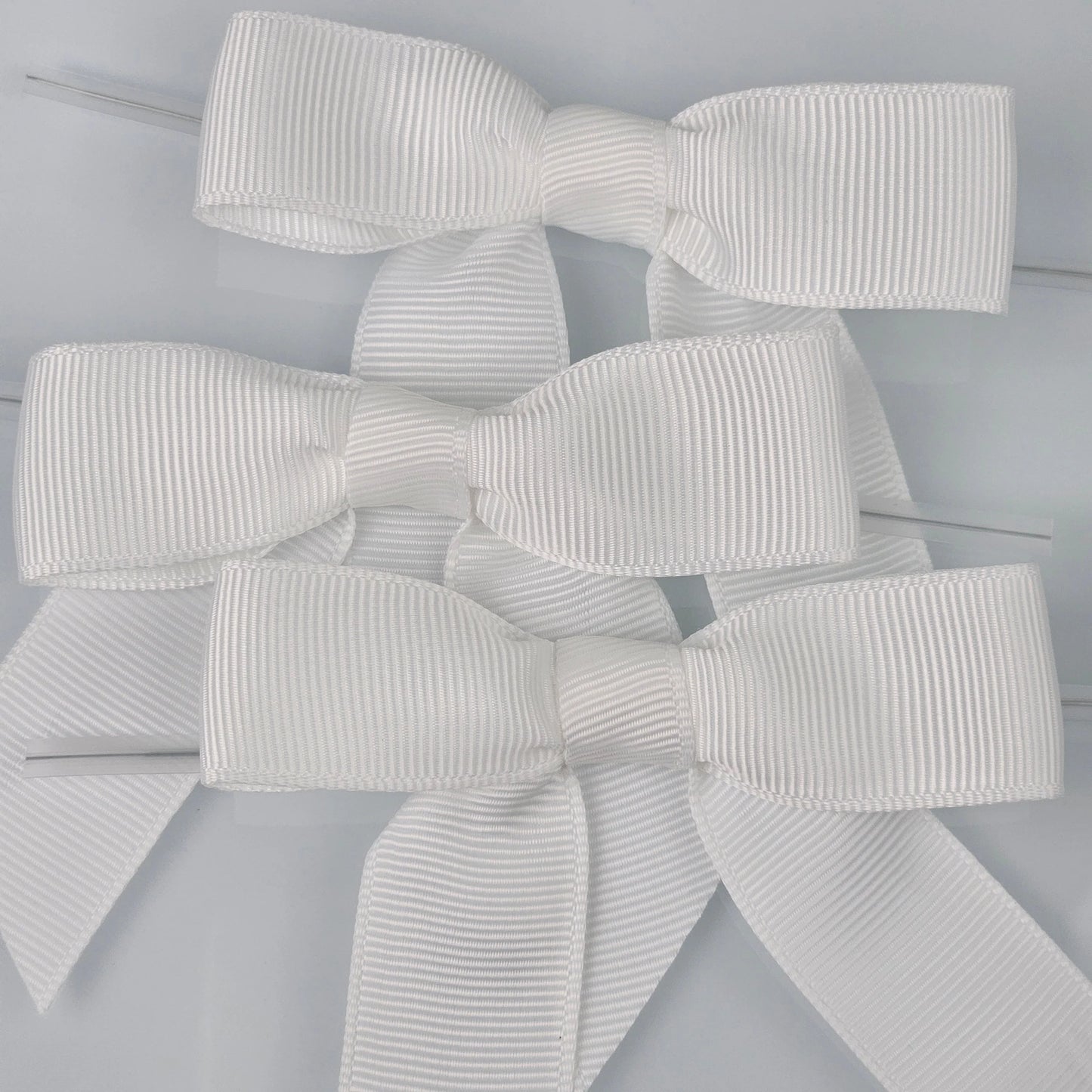 Bow - White Grosgrain