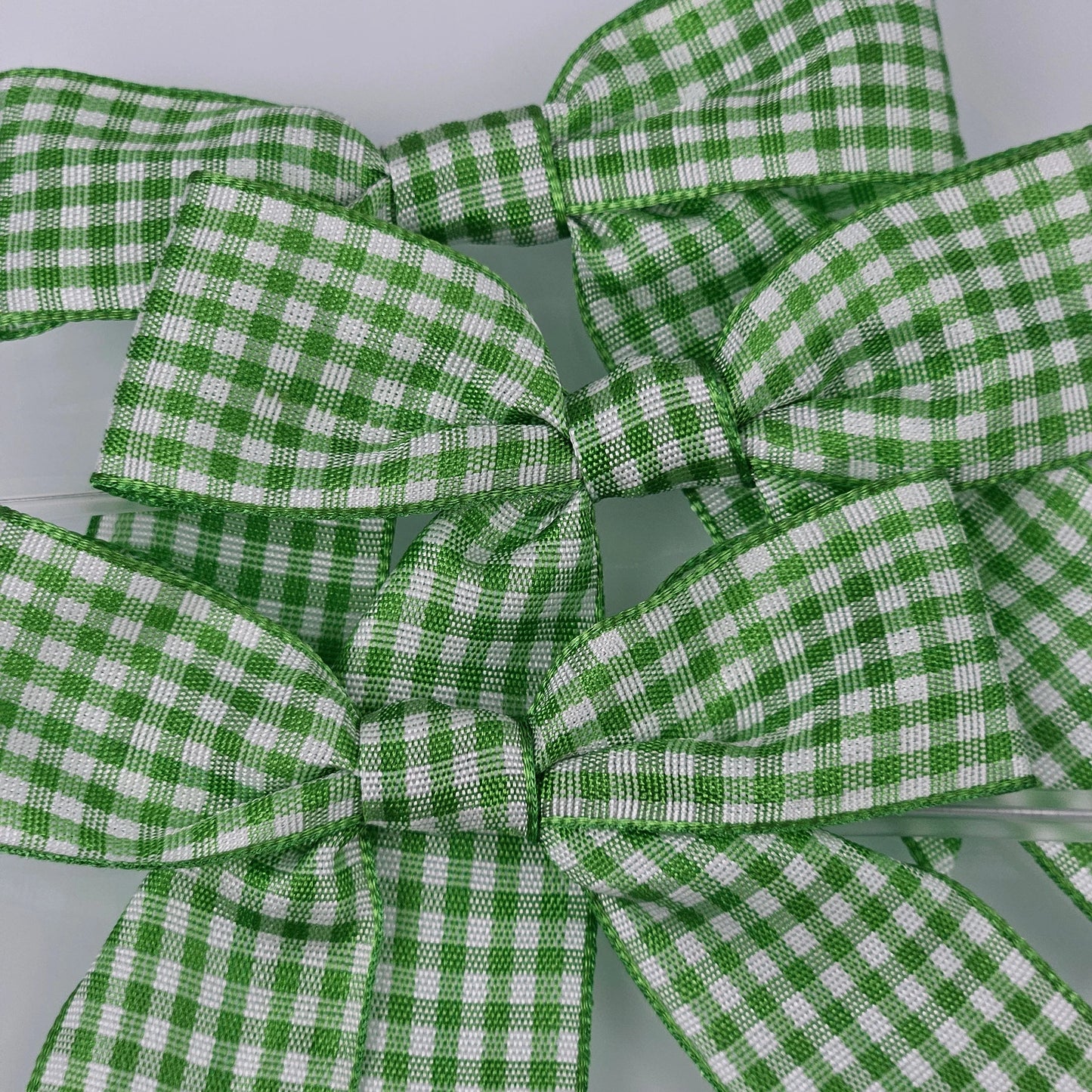 Bow - Green Gingham Plaid