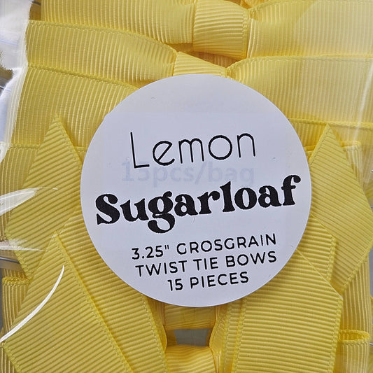 Bow - Lemon Grosgrain