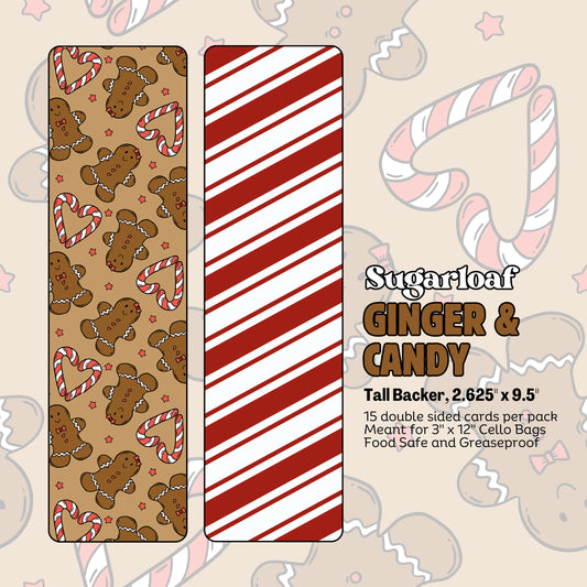 Ginger & Candy - 9.5" x 2.625" Tall Backers